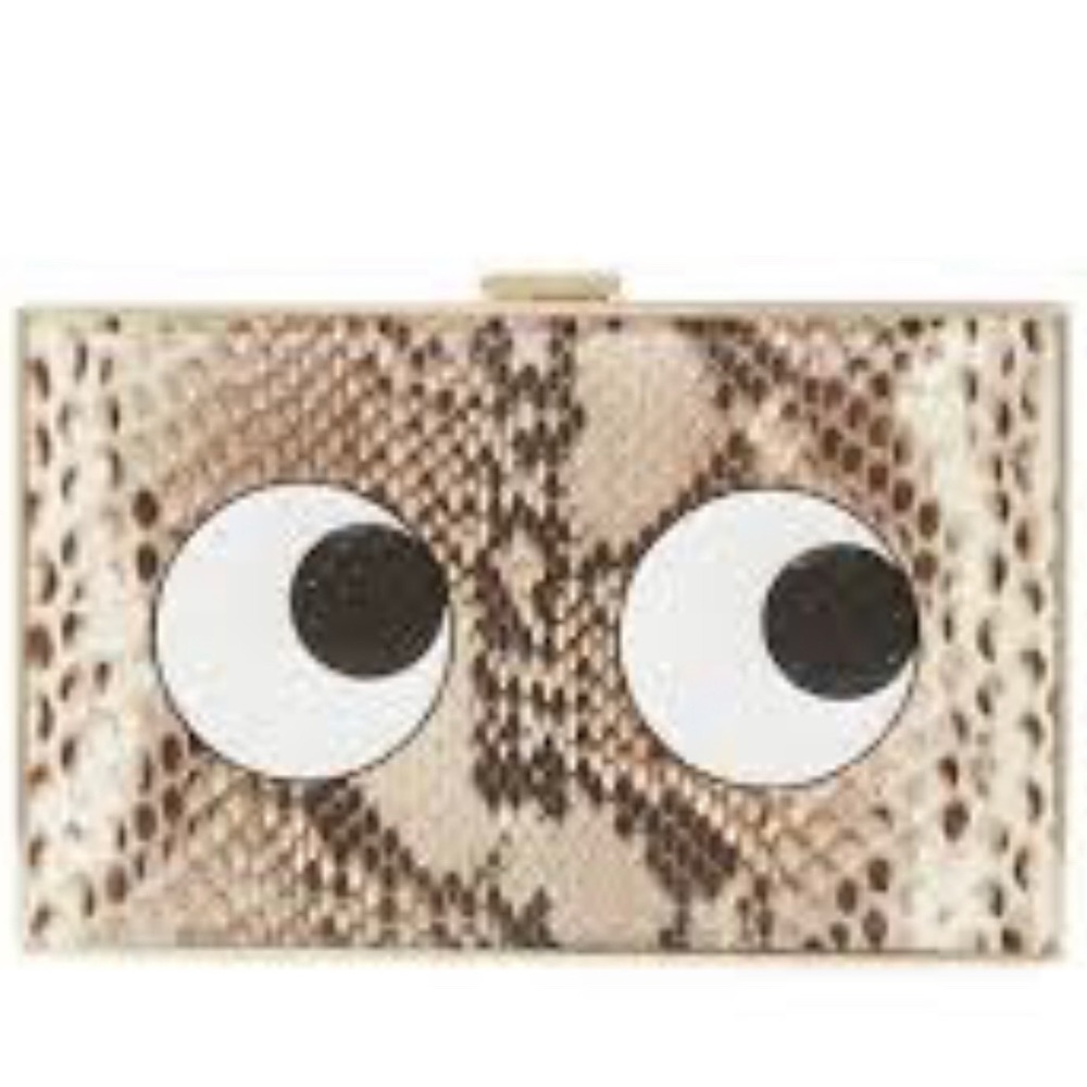 ANYA HINDMARCH - Python Imperial Eyes Box Clutch